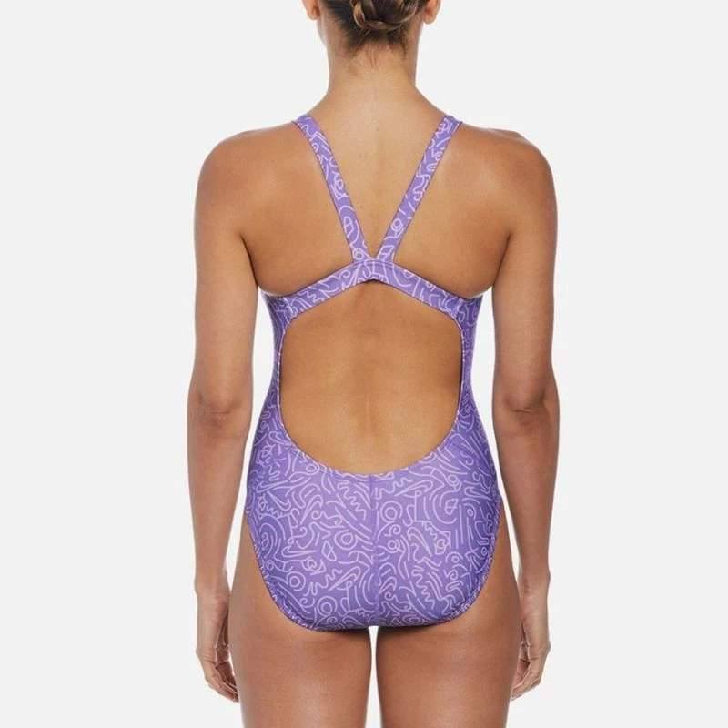 Bikini za ženske Nike, vijolične barve