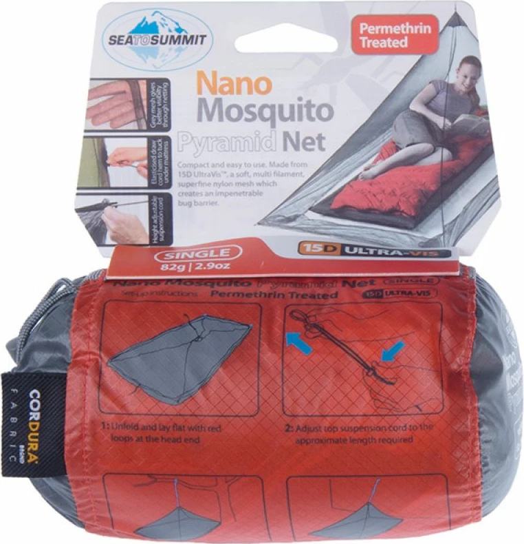 Protitelesna mreža za komarje Sea To Summit, siva