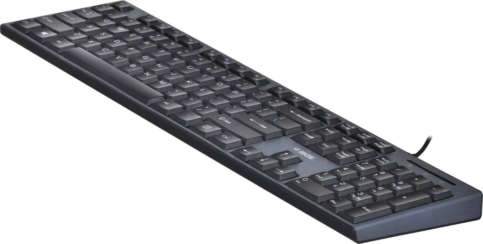 Tastatura in miška IBOX IKMS606, USB, QWERTY, angleška, črna