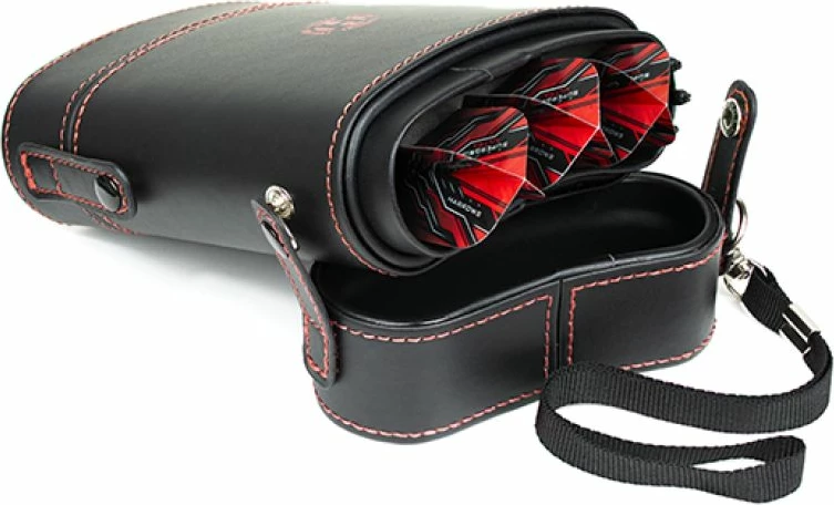 Kovček za pikado Harrows Prima, za moške in ženske, črno-rdeč