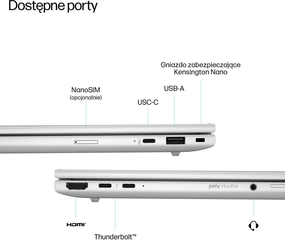 Poslovni prenosnik HP EliteBook 8 G1i Ultra 7 255U, 14" WUXGA IPS, 24 GB RAM, 512 GB SSD, Windows 11 Pro, srebrne barve