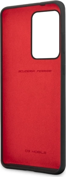 Silikonski ovitek za telefon Ferrari Hardcase FESSIHCS69BK za Samsung Galaxy S20 Ultra, črn
