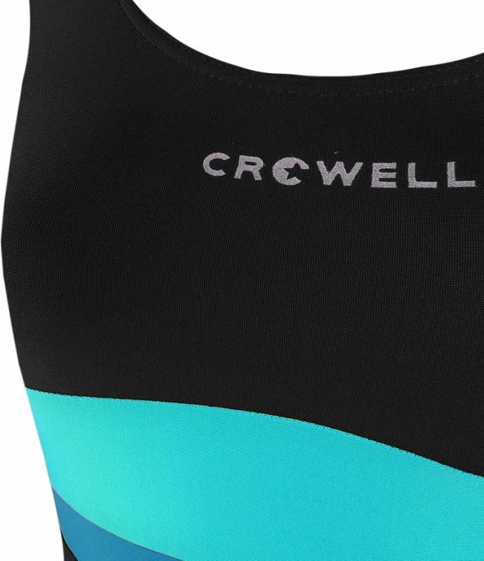 Kopalni kostim za dekleta Crowell Swan, črno-modro