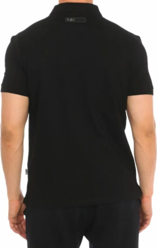 Polo majica Plein Sport, moška, črna