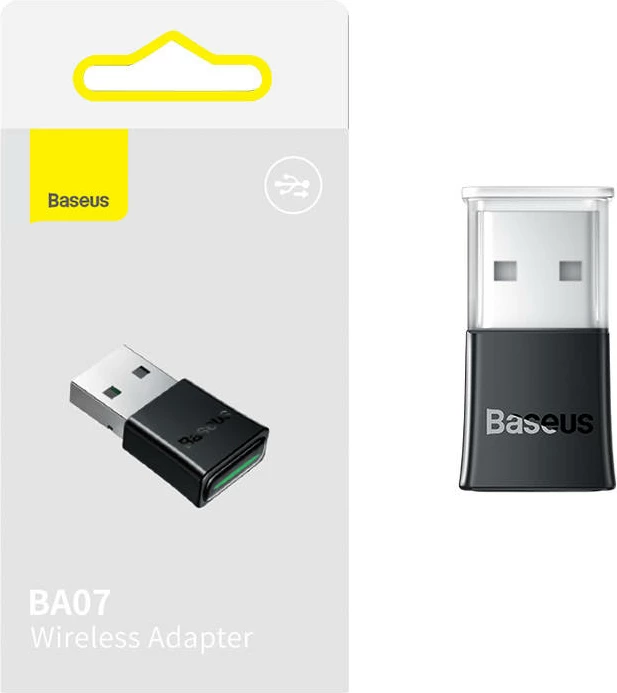 Brezžični adapter, Baseus BA07, USB-A, Bluetooth 5.3, črn