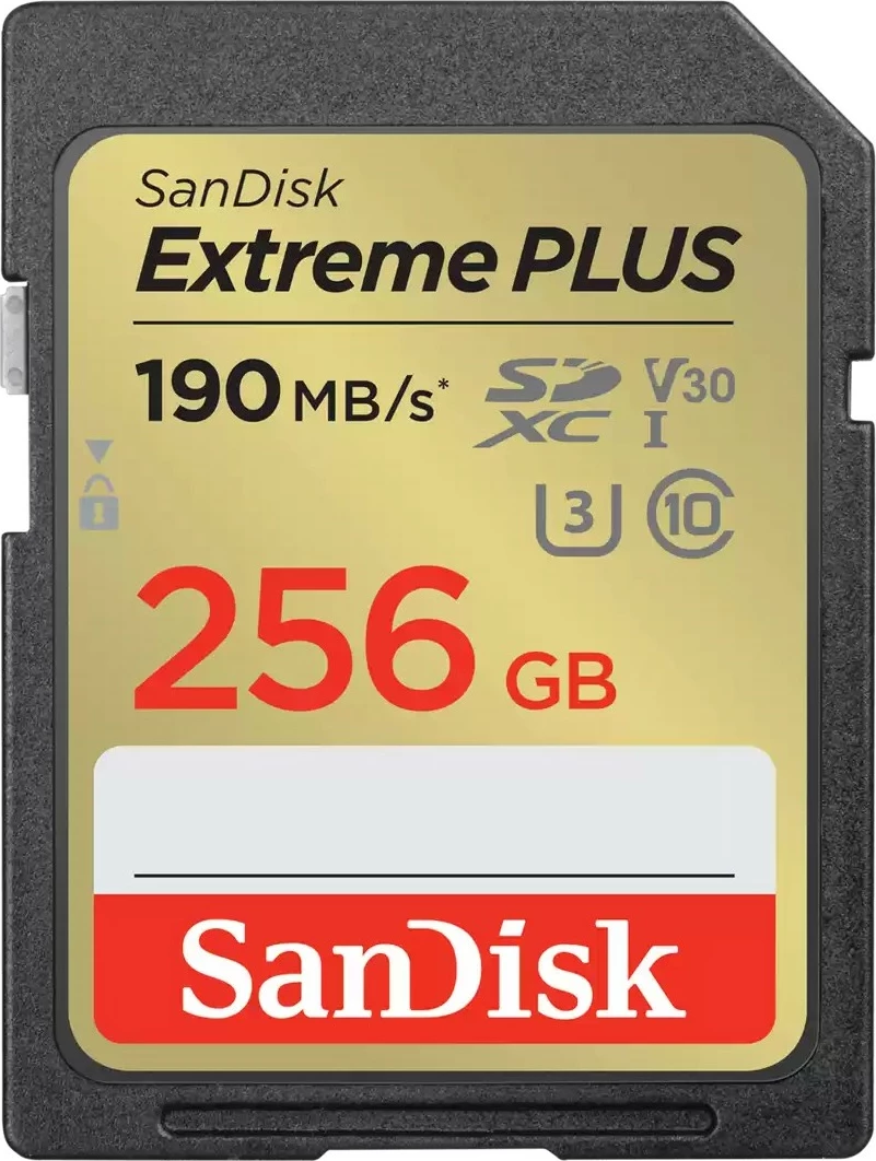Kartica pomnilnika Sandisk Extreme PLUS 256GB SDXC, 190MB/s