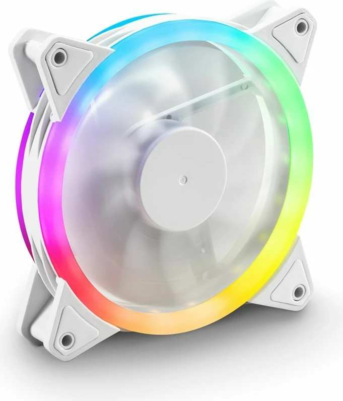 Ventilator za ohišje 120 mm SHARKOON SHARK Blades PWM RGB, bel
