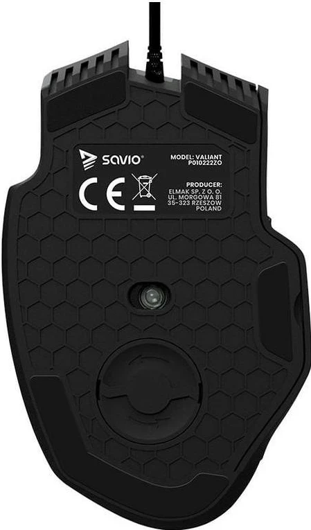Gaming miška Savio Valiant, RGB, 12400 DPI, črna