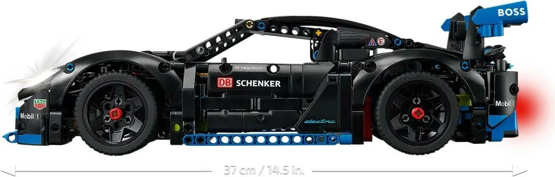Set za sestavljanje LEGO Technic Porsche GT4 e-Performance Racing Car 42176, 834 kosov, črno/moder