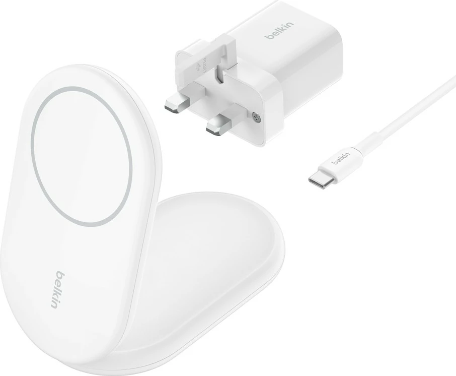 Brezžični polnilec, Belkin BoostCharge, 1,5 m, bel
