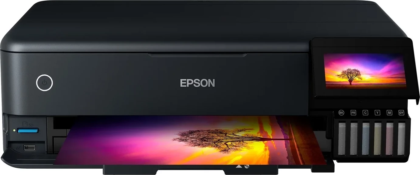 Multifunkcijski tiskalnik Epson EcoTank L8180, črn