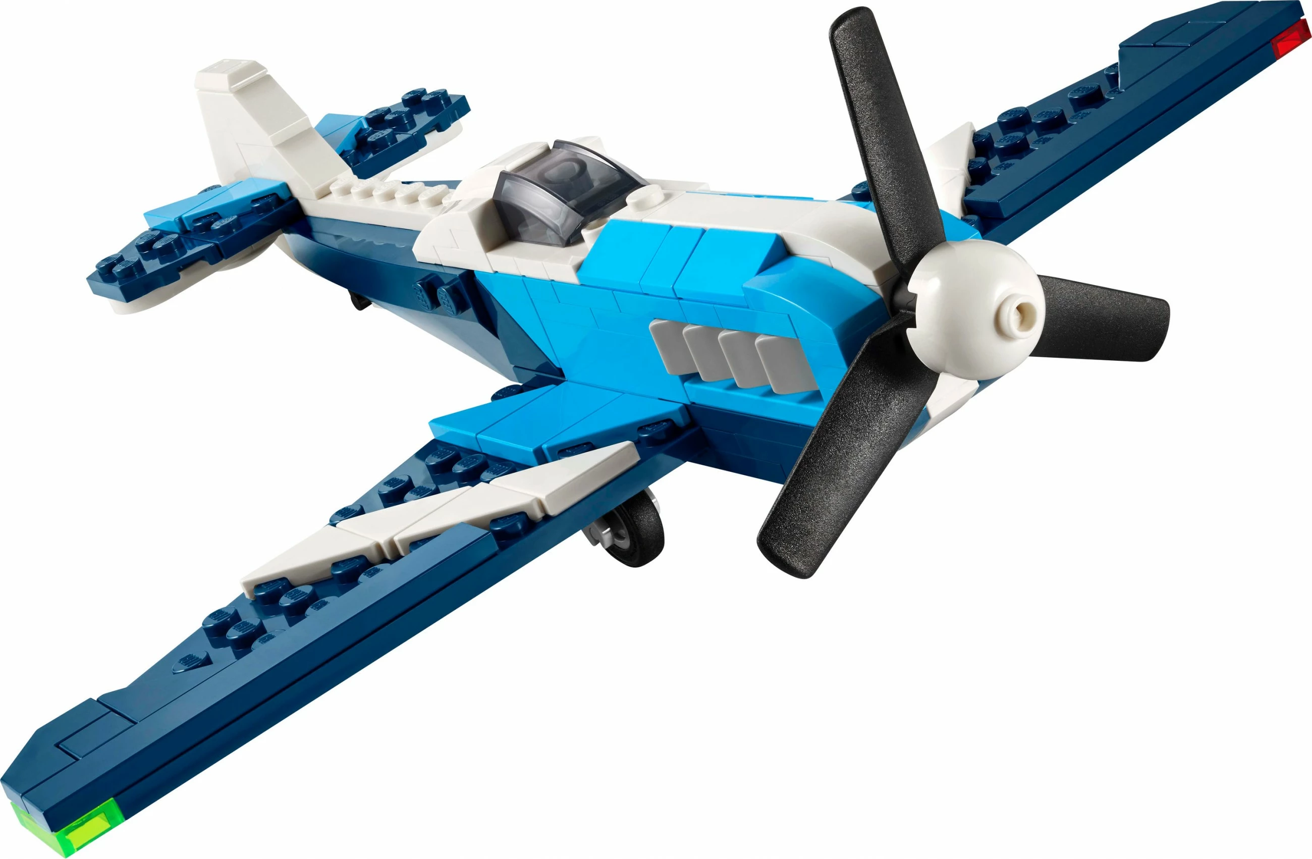 Set za sestavljanje 3-v-1, LEGO Creator 31160, 178 kosov, dirkalni letalnik, moder