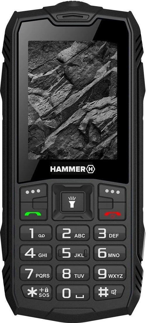 Vzdržljiv telefon myPhone Hammer Rock, črn