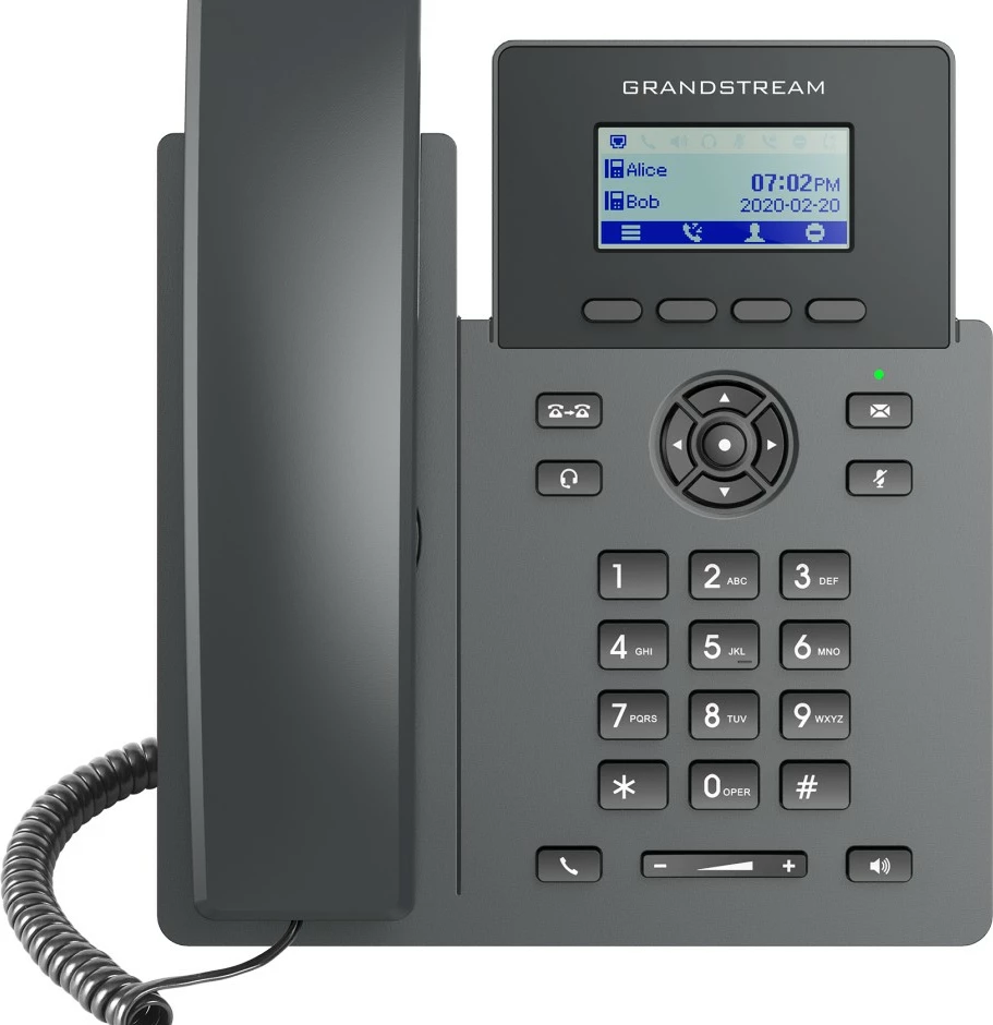 IP telefon Grandstream GRP2601P, 2 liniji, črn