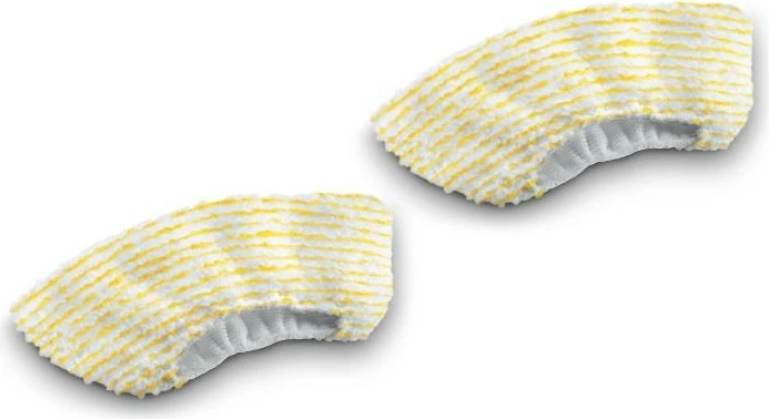 Komplet prevlek za ročni nastavek iz mikrovlaken, Kärcher 2.863-344.0, združljivo s SC 1–SC 5, 2 kosa, bela/rumena