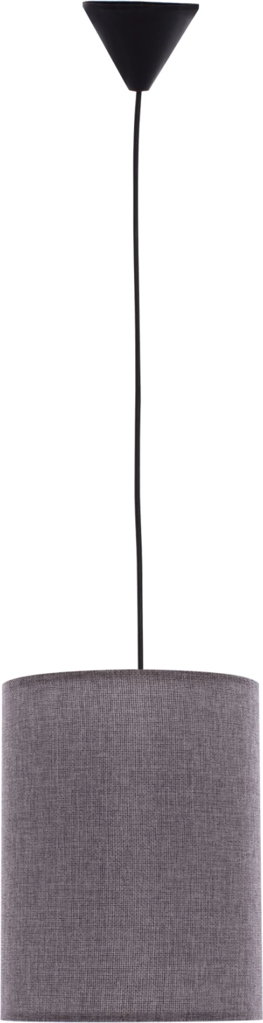Viseča stropna svetilka FH7623.03 siva tkaninska senčnica D19x70 cm