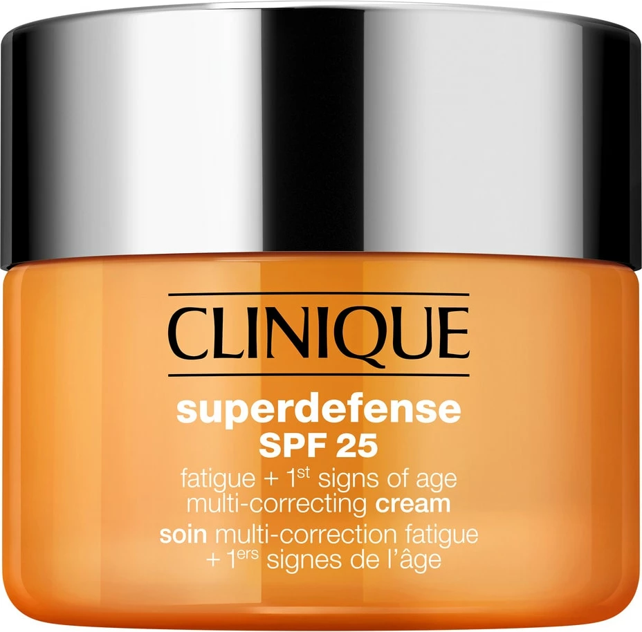 Krema za obraz za ženske Clinique Superdefense SPF25 Fatigue + 1st Signs of Age Multi Correcting Cream, 30 ml