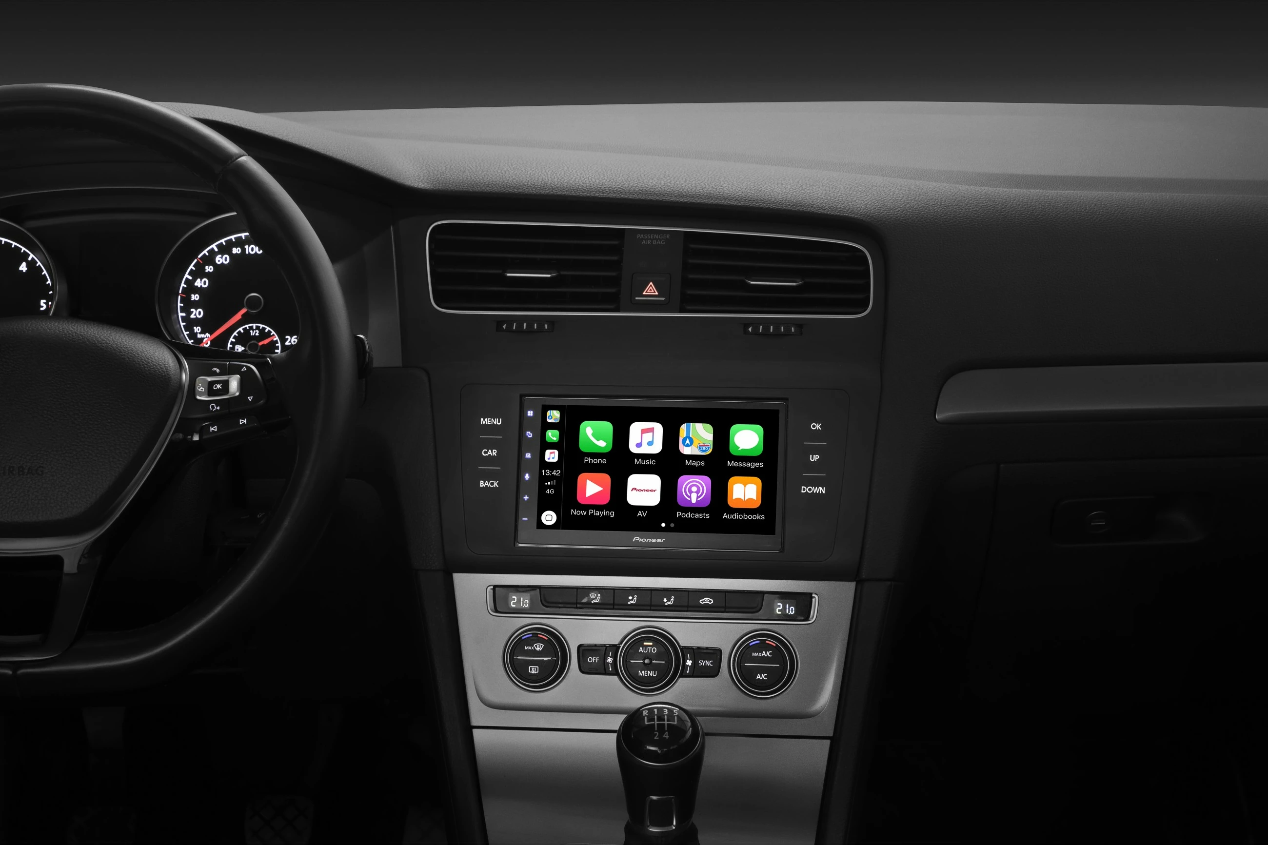 Multimedijski sistem 6,8 inč za avto Pioneer SPH-DA250DAB, Bluetooth, Apple CarPlay, Android Auto, črn