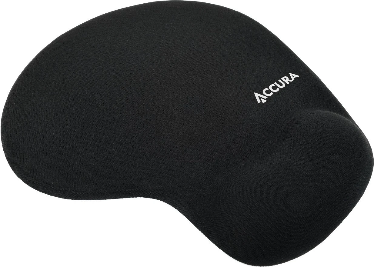 Mauspad z naslonjalom za zapestje Accura Alten ACC-P1810, črn