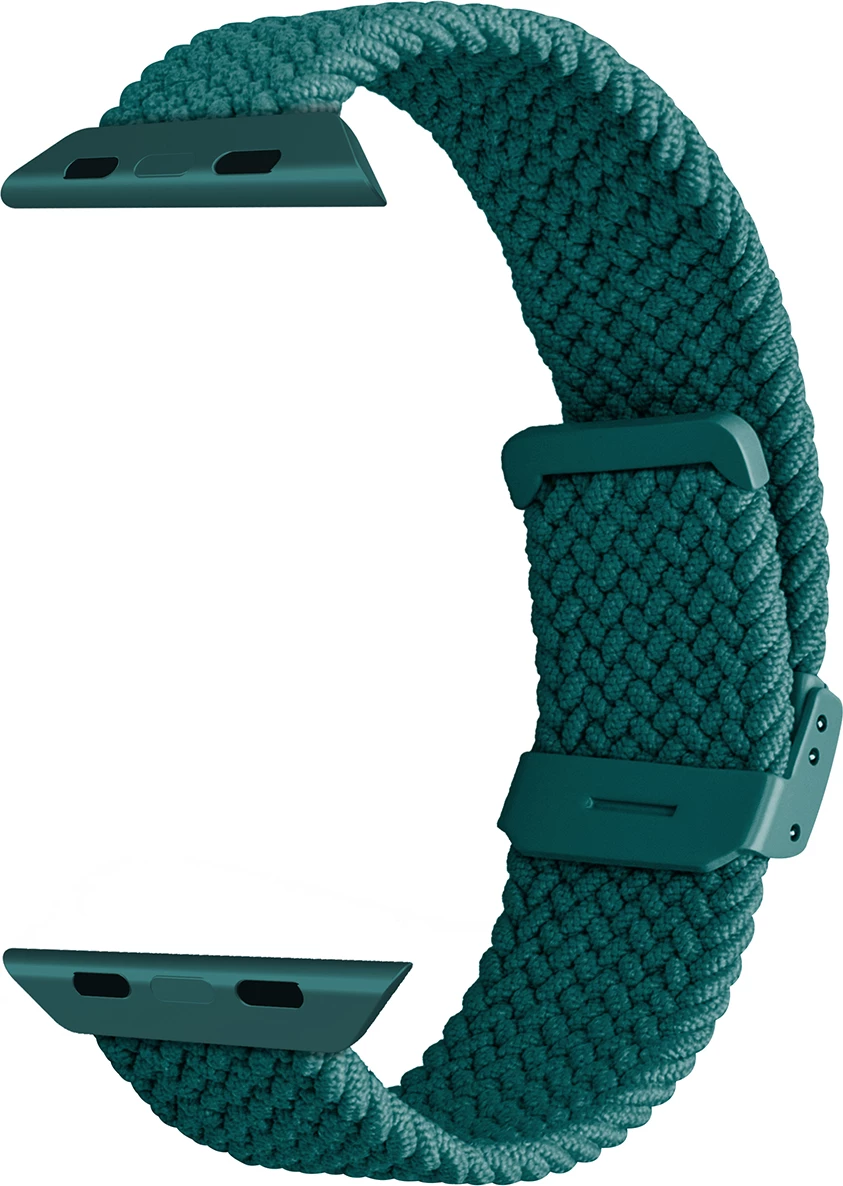 Najlonski pašček za Apple Watch Puro Loop, 42/44/45/49 mm, temno zelene barve