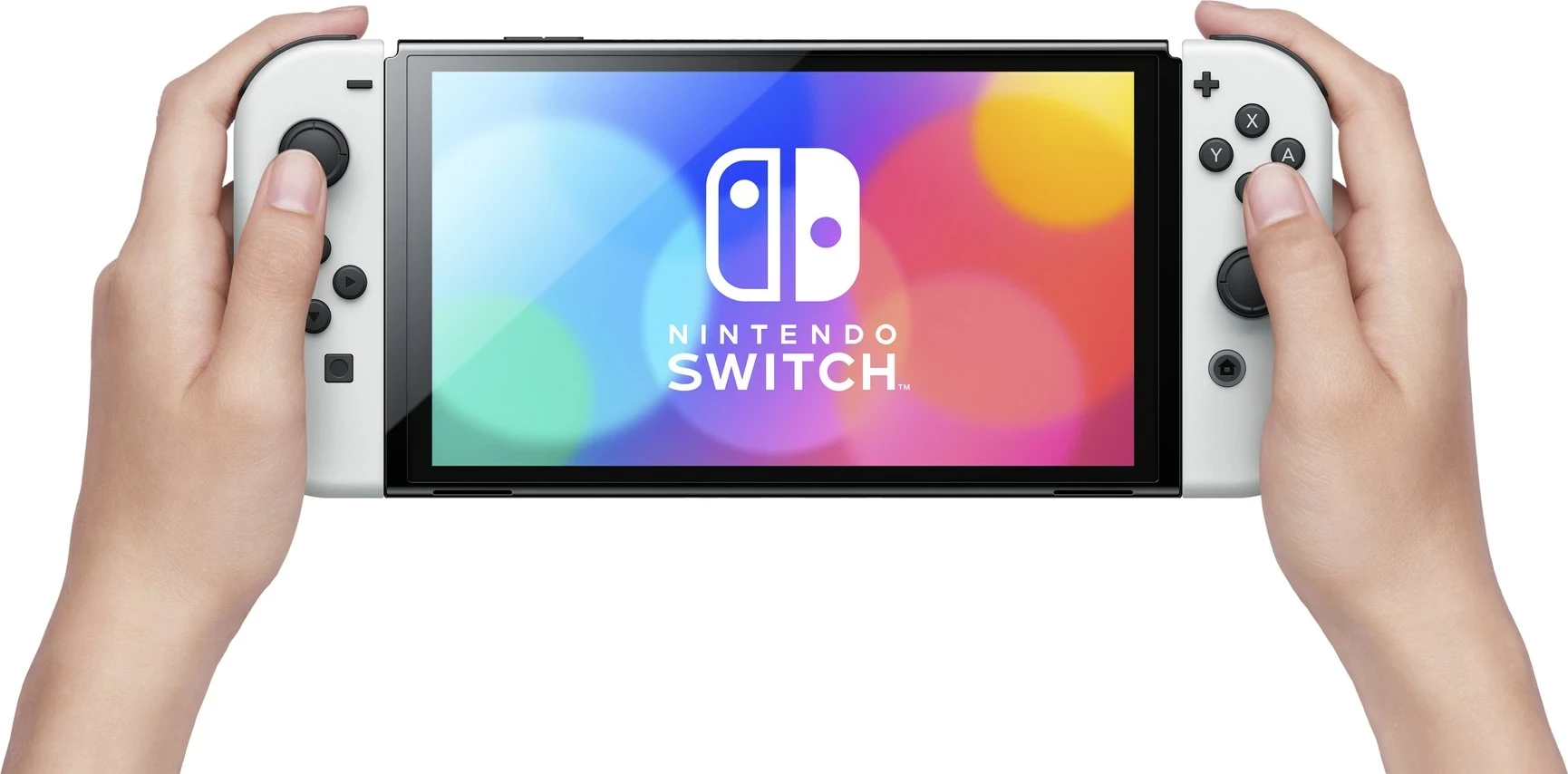 Prenosna igralna konzola OLED 7" Nintendo Switch, 64 GB, Wi‑Fi, bela