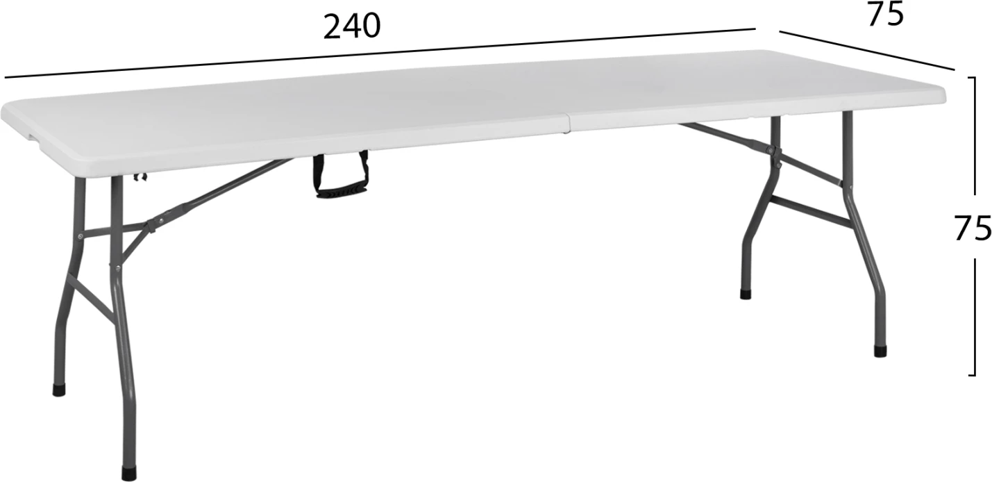 Catering miza FH5681 240x75x75 Zložljiva-kovček