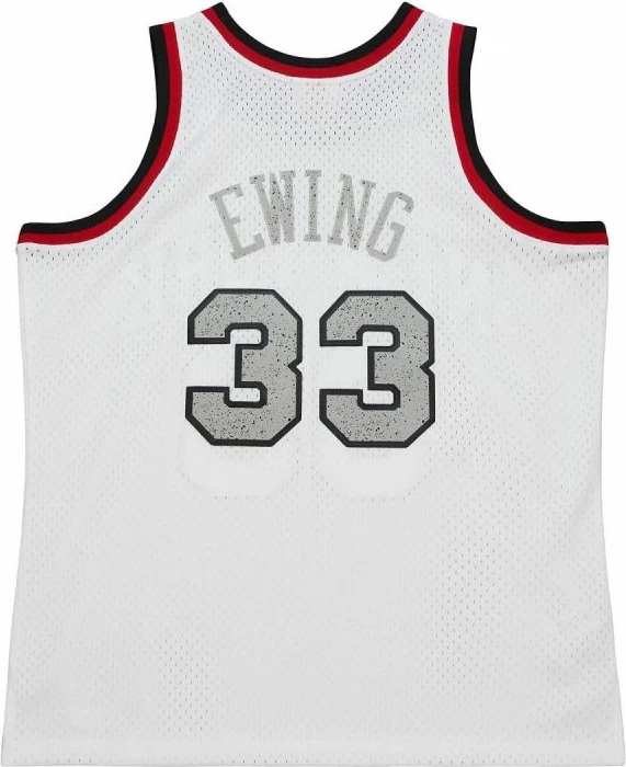 Športna majica Mitchell & Ness NBA Knicks 1991 Patrick Ewing za moške, bela