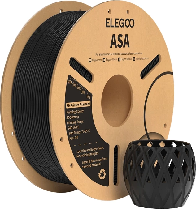 Filament ASA, 1 kg, črn Elegoo 50.203.0182