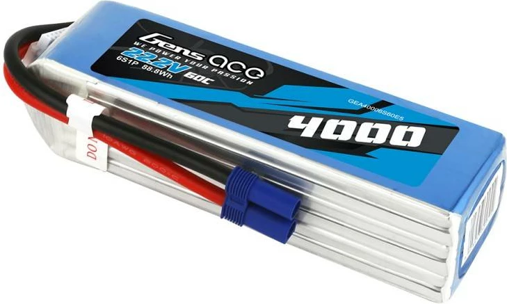 Litij-Polimerna baterija 4000mAh 22,2V 60C 6S1P z EC5 priključkom, Gens Ace