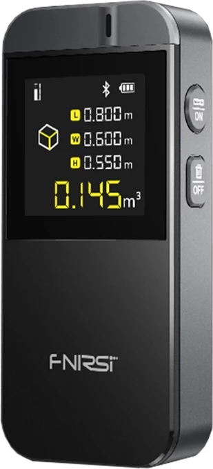 Laserski merilnik razdalje, 40 m, FNIRSI IR40, natančnost ±2 mm, zaslon 1,3" IPS, Bluetooth, USB‑C, črn