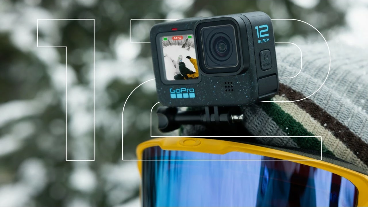 Akcijska kamera GoPro HERO12 Black, 5K Ultra HD, 27 MP, Wi-Fi, Bluetooth, črn