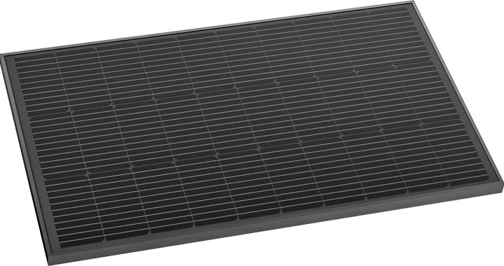 Set fotovoltaičnih panelov 2x100 W, trdna konstrukcija, črn, EcoFlow