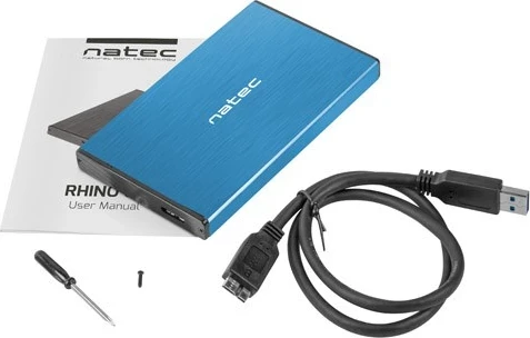 Zunanja ohišje za HDD RHINO GO, 2,5", modro