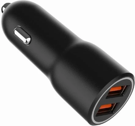 Avtomobilski polnilec 2x USB-A QC3.0, 36W, črn Gembird TA-UC-A2QC36-CAR-01