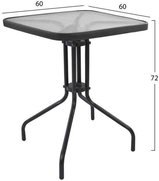 Set 3 kosov s Tabelo Figo 60x60x72 & Stoli Laura Siva Barva FH10468