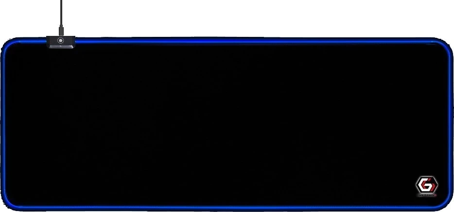 Mauspad Gembird MP-GAMELED-L, črn