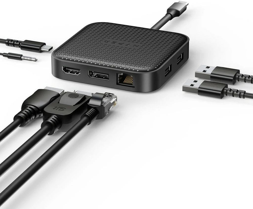 Mobilna postaja Targus HD USB4, USB-C, črna