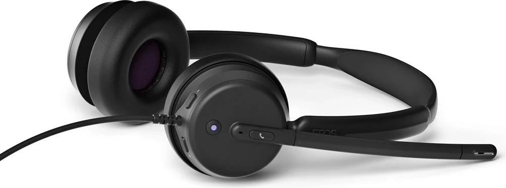 Slušalke IMPACT 460T, EPOS, USB-C + USB-A adapter, črne