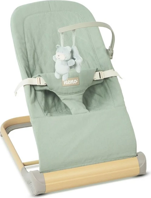 Gugalni sedež za dojenčke NESSO LIGHT GREEN, enosedež, svetlo zelen