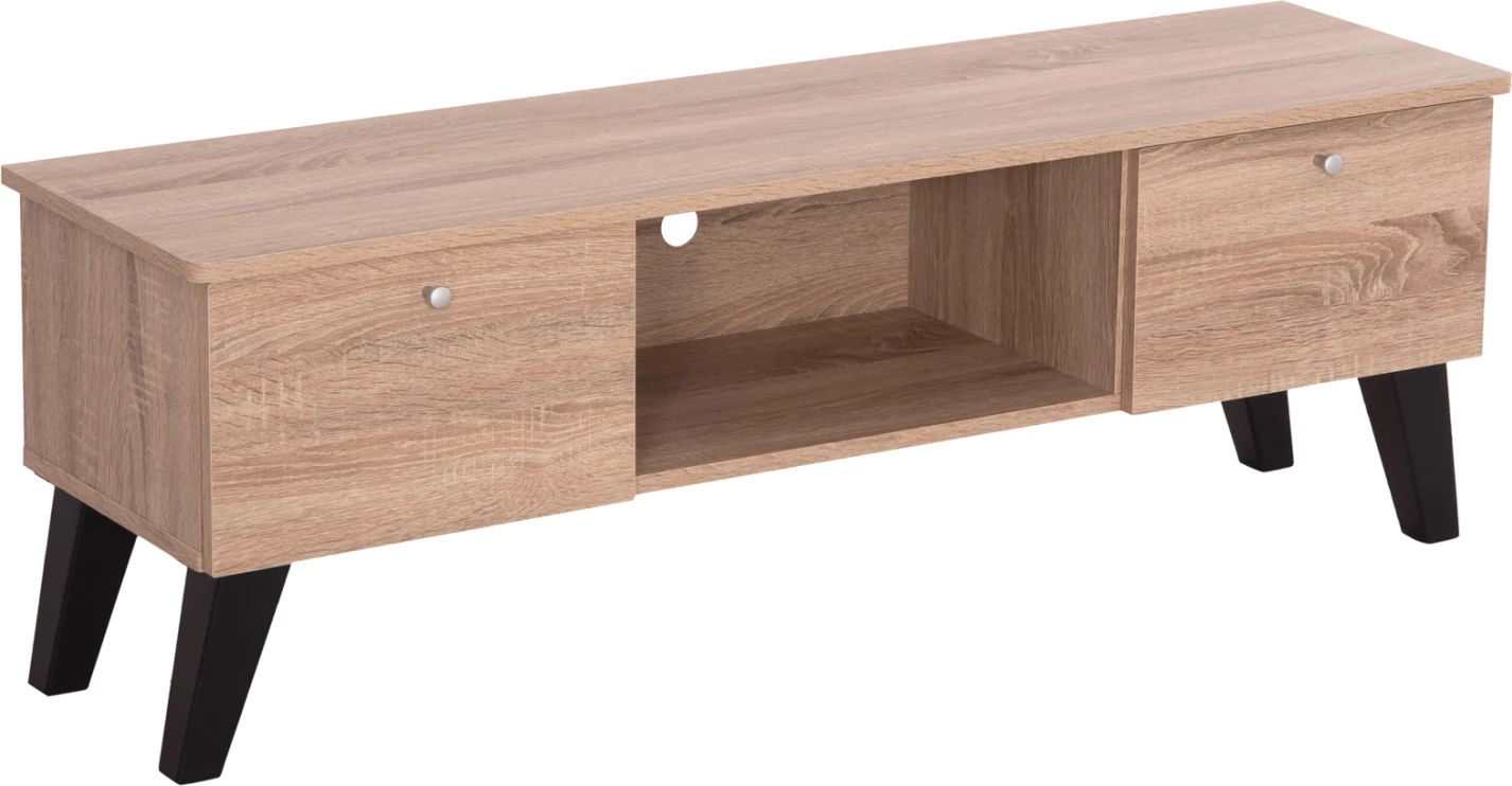 TV pohištvo IREN FH2481.01 melamin v sonoma hrast-črni 120x32,5-34x41H cm