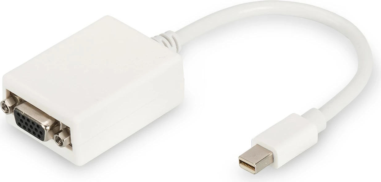 Adapter mini DisplayPort na VGA, Digitus, 0,15 m, bel