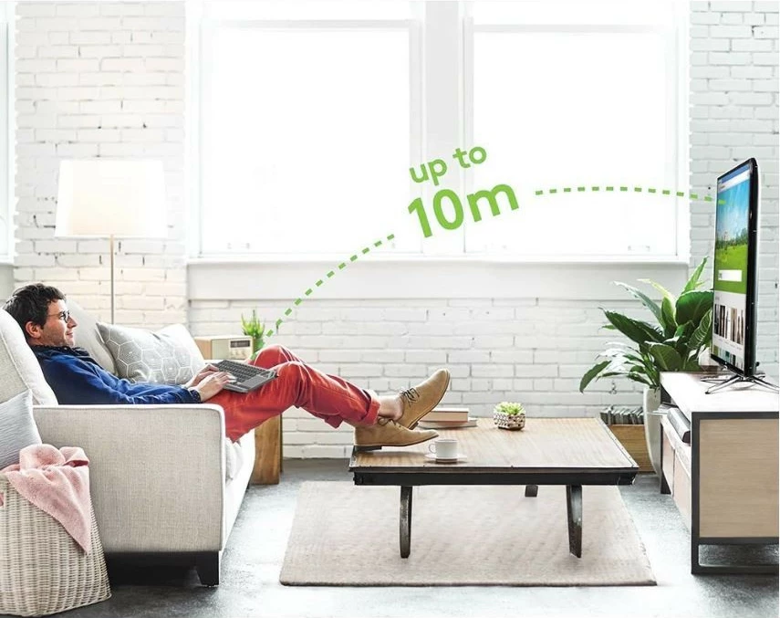 Brezžična tipkovnica s sledilno ploščico, Techly 365375, Bluetooth/2.4 GHz, LED, črna/siva