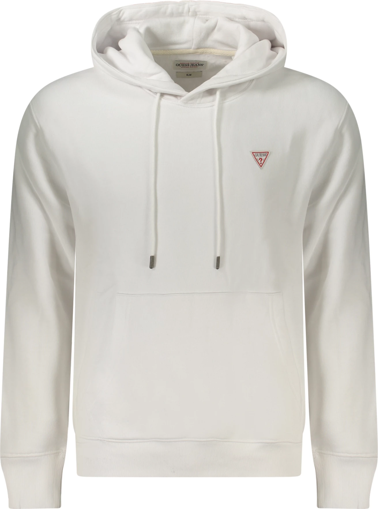 Pulover brez zadrge GUESS JEANS, moški, bel