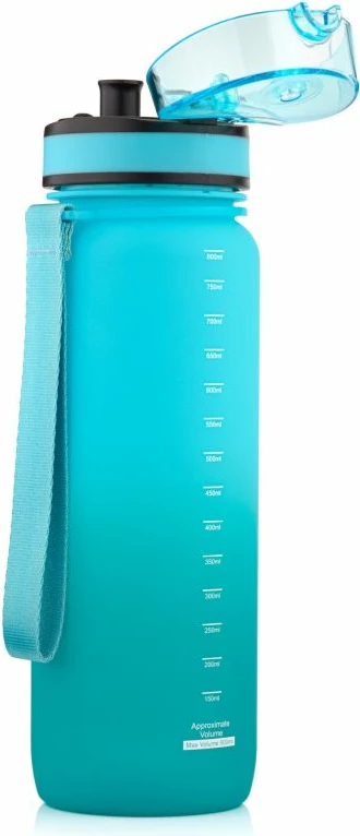 Športna steklenica Meteor, zelena/modra