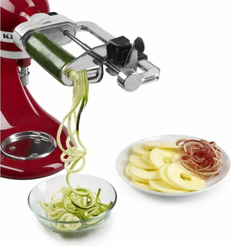 Pripomoček za rezanje zelenjave KitchenAid 5KSMSCA, kovina, pralne dele, srebrna