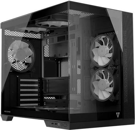 Računalniško ohišje Volcano Panorama APEX ARGB 3F Midi MODECOM, siva