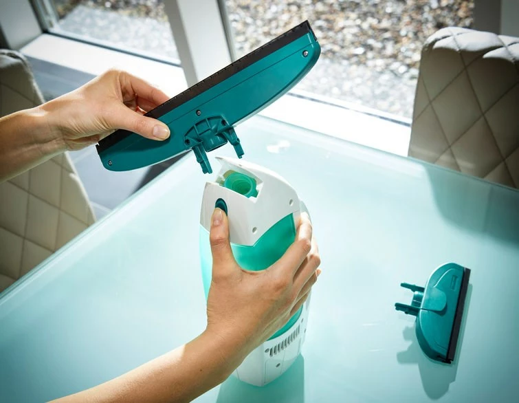 Električni čistilec za okna Leifheit 51003, bel/moder