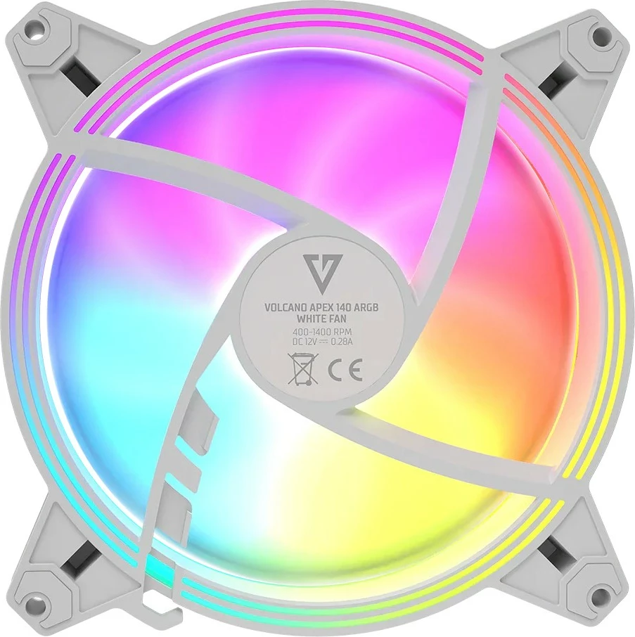 Hladenje računalnika MODECOM FAN-APEX-140S-ARGB-200, 140 mm, ARGB, bel