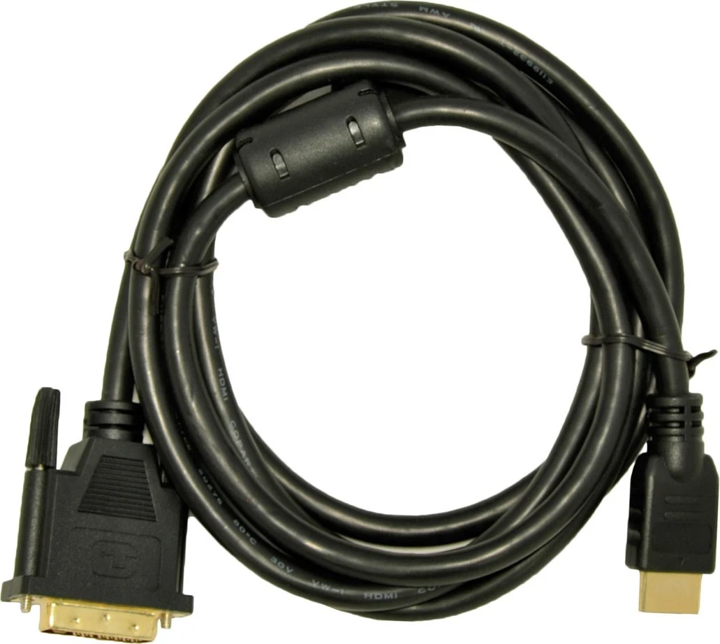 Kabel HDMI–DVI-D Akyga, 1,8 m, črn