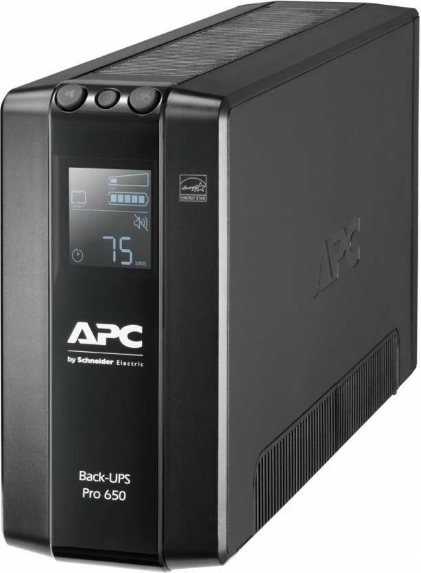UPS BR650MI Back Pro 650VA APC, 6xC13, AVR, LCD, črn